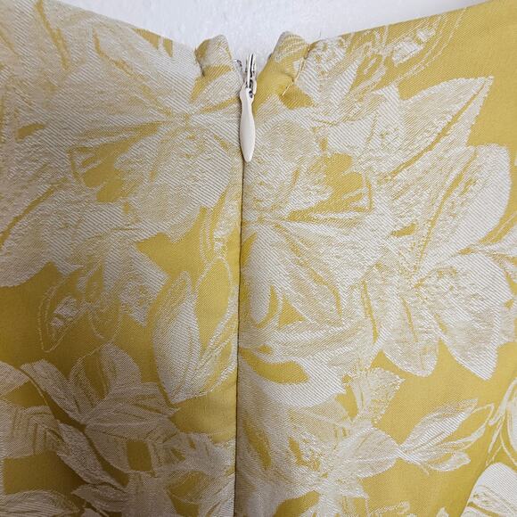 Fate Dress Women XL Peasant Sleeve Pintuck Deep Vneck Floral Mini Feminine Chic - Picture 10 of 10